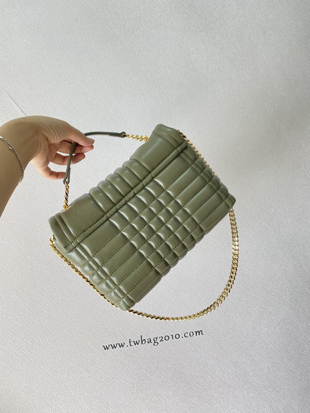Burberry專門店新款羔羊皮Thomas專屬標識女包 巴寶莉手提單肩斜挎鏈條包 yxb1355